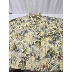 VINTAGE Tori Richard Mens Hawaiian Shirt, Short Sleeve, Floral , Size Large